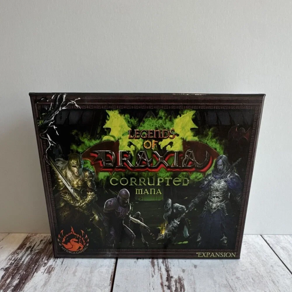 Mythica Gaming Legends of Draxia 2nd Ed + Corrupted Mana Expansion 1-6P 10+